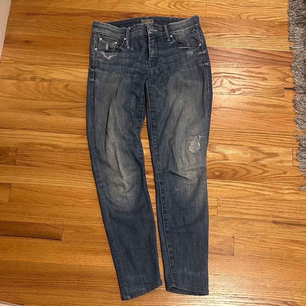 MOTHER Dark Blue Skinny Jeans